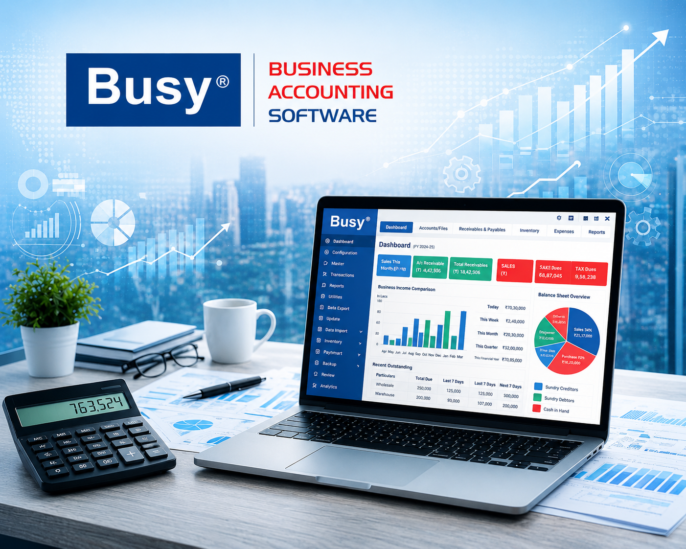 BUSY Accounting Software for business accounting and GST management